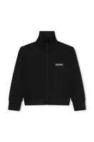 Dětská mikina Karl Lagerfeld černá barva, hladká, Z30261