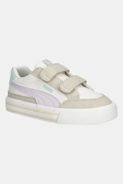 Dětské tenisky Puma Court Classic Vulc FS V PS béžová barva