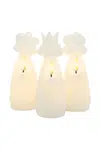 Sada vánočních LED dekorací Sirius Maria Tre Konger 3-pack bílá barva