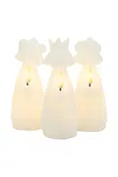 Sada vánočních LED dekorací Sirius Maria Tre Konger 3-pack bílá barva