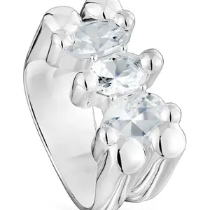 Stříbrný prsten Tous 12 Bold Bear Gem