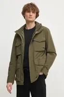 Bunda Tommy Hilfiger pánská, zelená barva, přechodná, MW0MW37632