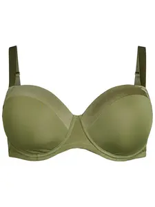 Devoted by Zizzi Podprsenka 'Leline'  olivová
