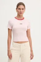 Bavlněné tričko Levi's růžová barva, A8798