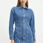 Šaty Guess MIRIA modrá barva, mini, W5RK99 D4H71
