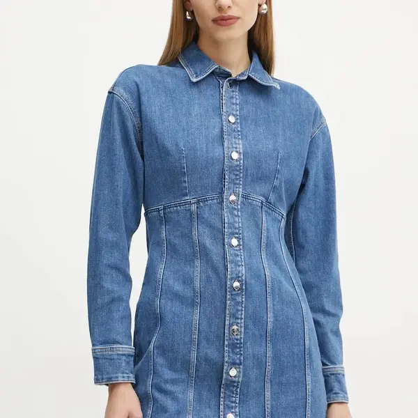 Šaty Guess MIRIA modrá barva, mini, W5RK99 D4H71