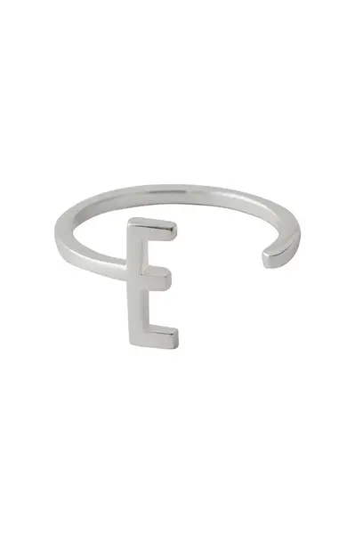 Stříbrný prsten Design Letters