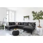 P & B SEDACÍ SOUPRAVA, textil, barvy grafitu