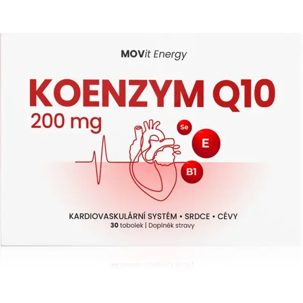 Movit Energy Koenzym Q10 200 mg Extra Strong tobolky pro podporu ochrany buněk před oxidativním stresem 30 tbl