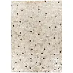 KOŽENÝ KOBEREC, 80/150 cm, šedá, barvy stříbra