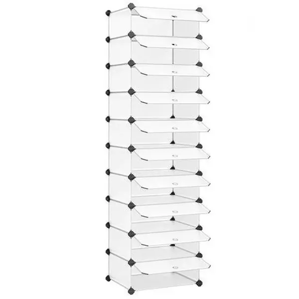 Boxxx REGÁL NA BOTY, bílá, 43/173/31 cm