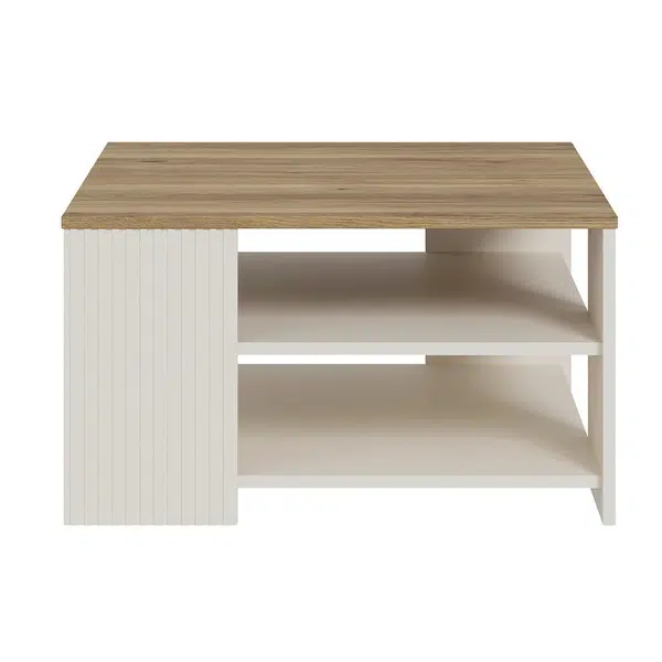 Hom`in KONFERENČNÍ STOLEK, pískové barvy, kompozitní dřevo, 80/45/80 cm