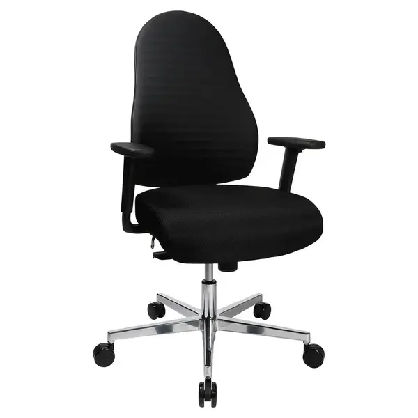 Dieter Knoll OTOČNÁ ŽIDLE, tkaná látka, černá