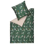 Esprit OBOUSTRANNÉ POVLEČENÍ, satén, zelená, přírodní barvy, béžová, 155/220 cm