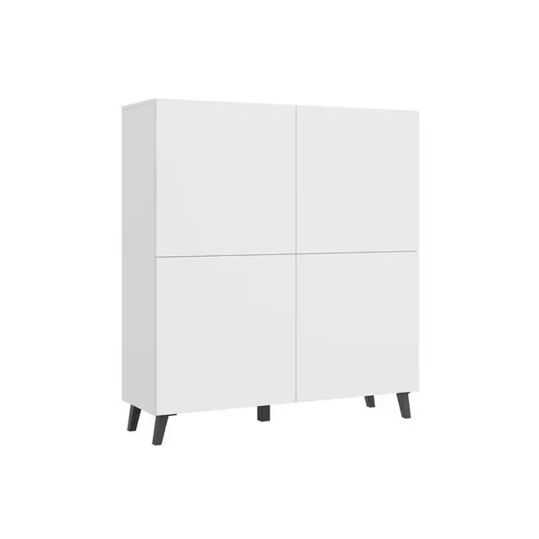 Livetastic VYSOKÁ KOMODA, bílá, 120/128/39 cm