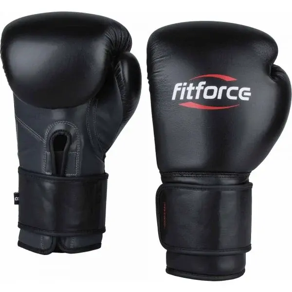 Fitforce PATROL Tréninkové boxerské rukavice, černá, velikost