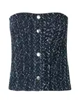 IRO Top 'VANNY'  modrá denim / tmavomodrá