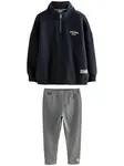 Superdry & Co Set  tmavomodrá / sivá melírovaná