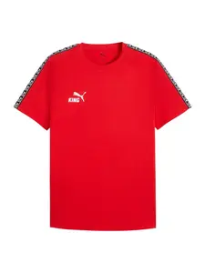 PUMA Funkčné tričko  červená / biela