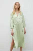 Šaty Day Birger et Mikkelsen Tess zelená barva, midi, oversize