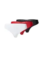 Hunkemöller Tangá  jasne červená / čierna / biela