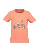 BLUE SEVEN Tričko  lososová / ružová / strieborná / biela