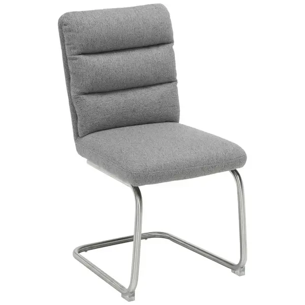 Novel HOUPACÍ ŽIDLE, šedá, barvy nerez oceli