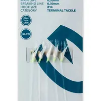 Kinetic návazec sabiki silverstrike fishskin flash 150 cm - 14