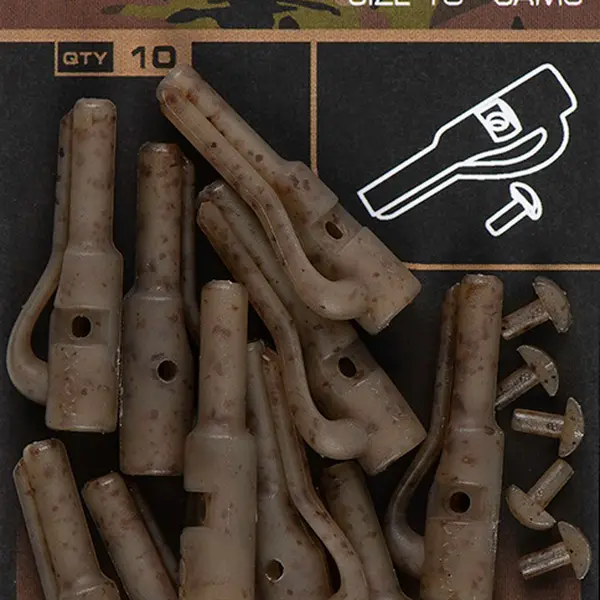 Fox závěsky edges camo silk lead clips & pegs 10 ks velikost 10
