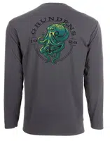 Grundéns funkční uv triko kracken ls tech tee anchor - xl