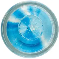 Berkley těsto na pstruhy natural glitter troutbait česnek - třpytivá modro-bílá