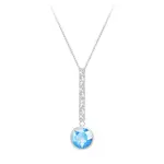 Preciosa Stříbrný náhrdelník s kubickou zirkonií Lucea 5296 67 (řetízek, přívěsek)