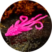 Redbass gumová nástraha nymfa signal pink uv color - s 53 mm