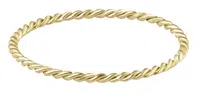 Troli Minimalistický pozlacený prsten z oceli Gold 50 mm
