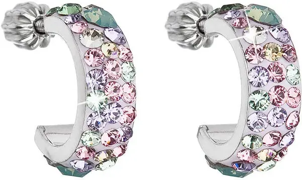 Evolution Group - Pavona Stylové náušnice s krystaly Sakura 31118.3