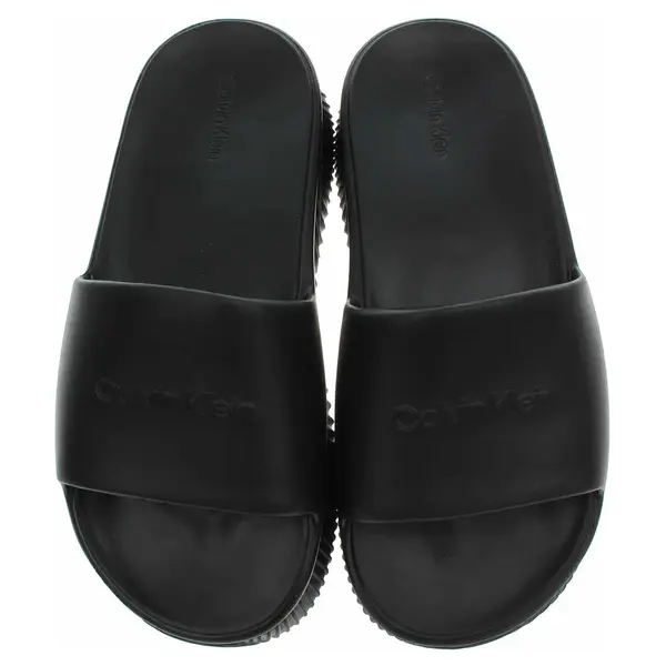Plážové pantofle Calvin Klein HW0HW01973 BEH Ck Black 39