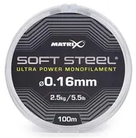 Matrix vlasec soft steel ultra power monofilament 100 m - 0,20 mm 3,7 kg