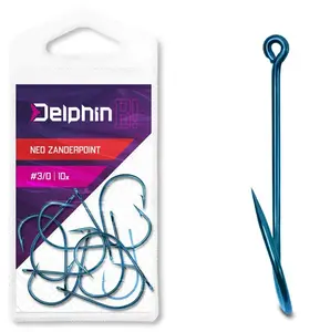 Delphin háčky b! neo zanderpoint blu 10 ks - 1