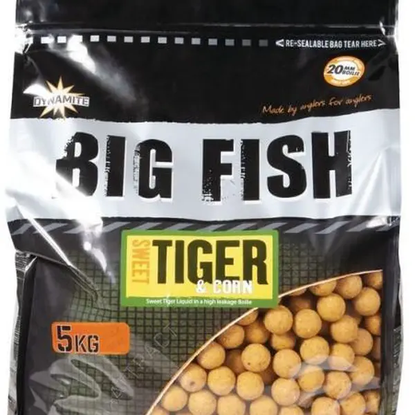 Dynamite baits boilies big fish sweet tiger corn - 5 kg 20 mm