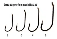 Extra carp háčky teflon série ex 333 ( 10ks v balení)-velikost 6