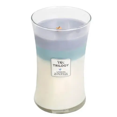 WoodWick Vonná svíčka váza velká Trilogy Calming Retreat 609,5 g