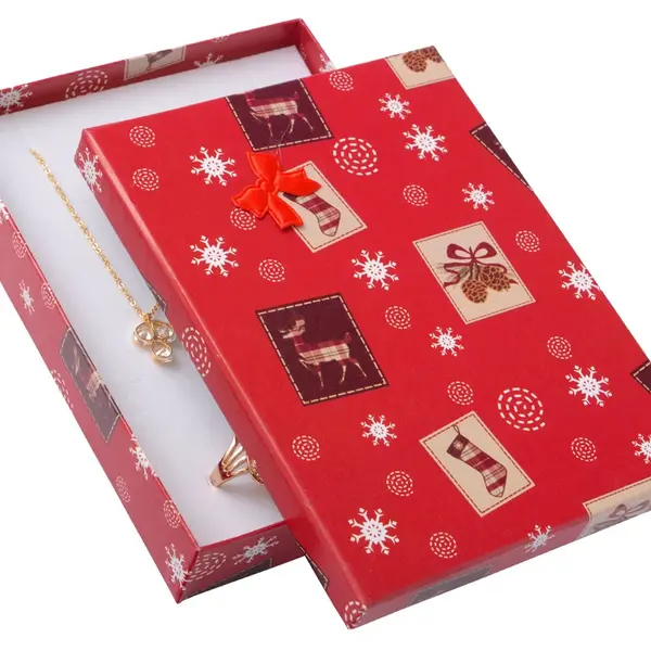 JK Box Vánoční dárková papírová krabička XK-10/A7