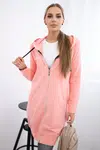 Salmon dress with hood