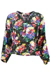 DESIGUAL WOMEN'S LONG SLEEVE T-SHIRT BLACK