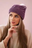marka niezdefiniowana Čapica s fleece Ilona K218 fialový+biely