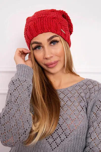Kesi Čapica s fleece Justyna K253 malina