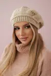 Kesi Dámska čiapka Sofia K369 svetlo béžová