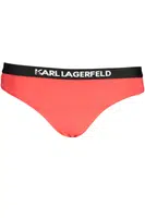 KARL LAGERFELD BEACHWEAR SWIMSUIT SIDE BOTTOM WOMAN RED