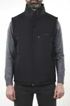 88816 Dewberry Quilted Pockets and Fleece Inside Mens Vest-NAVY BLUE