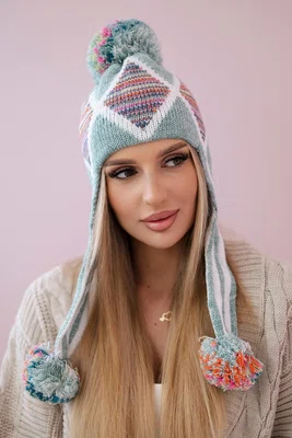 Dámská kšiltovka s dlouhými ušima Eunika K322 mint